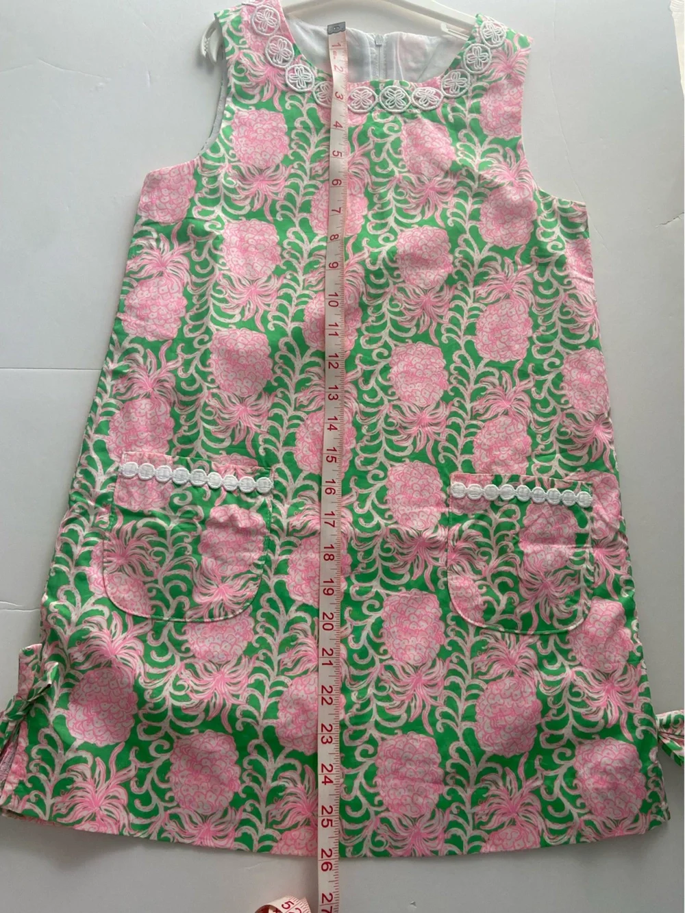Girls sz 8 Lilly Pulitzer pineapple dress cotton shift